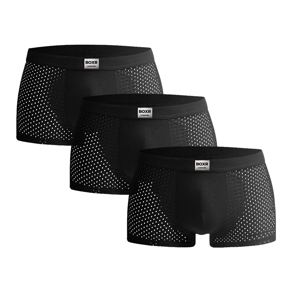 BOXR | Bamboo Boxers 3-Pack Black