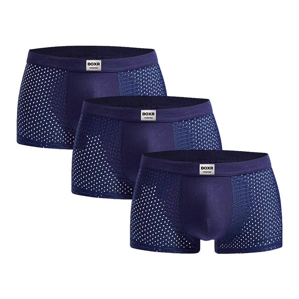 BOXR | Bamboo Boxers 3-Pack Blue