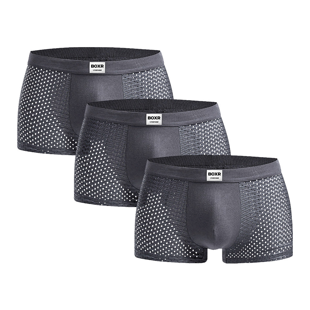 BOXR | Bamboo Boxers 3-Pack Grey