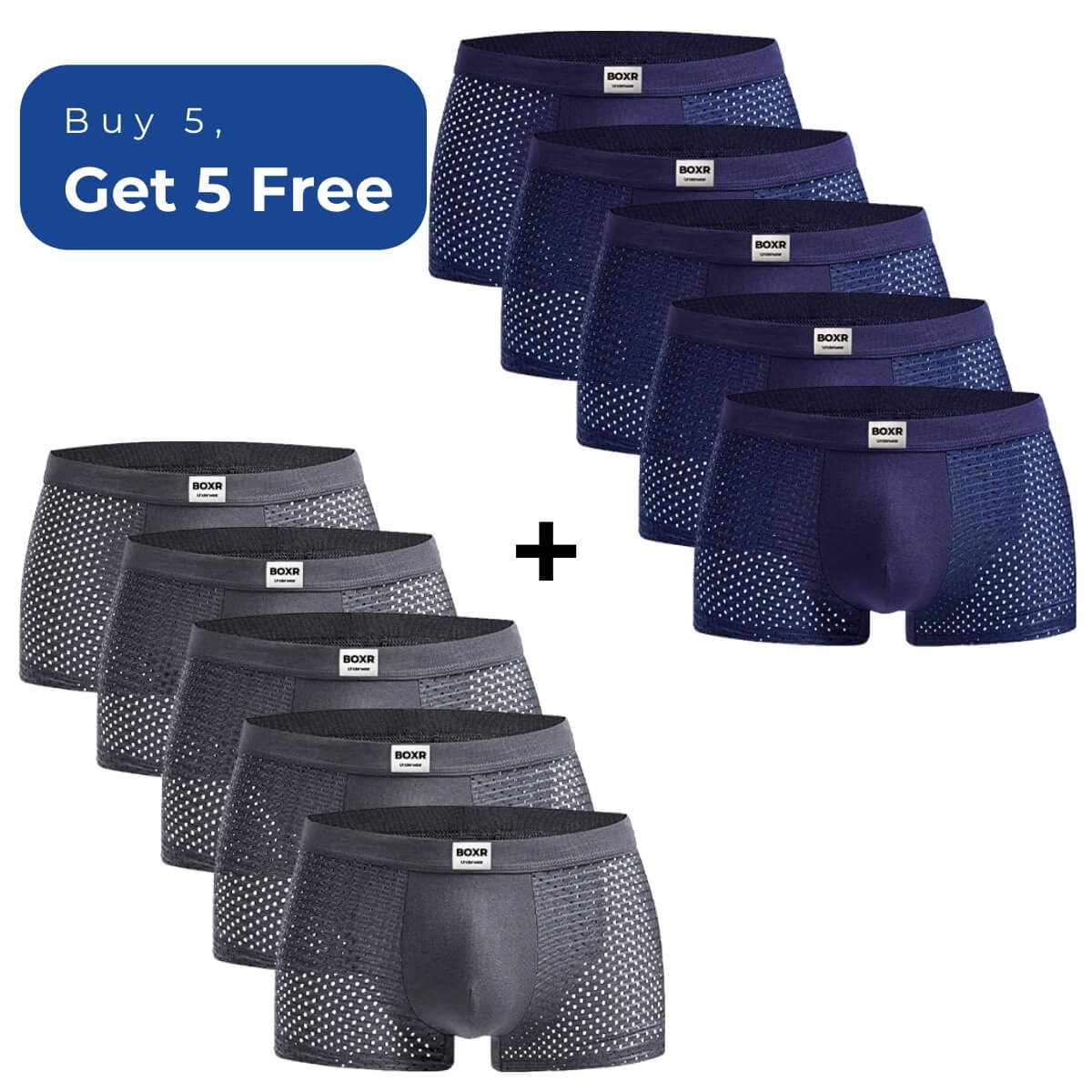 BOXR | Bamboo Boxers Buy 5, Get 5 Free