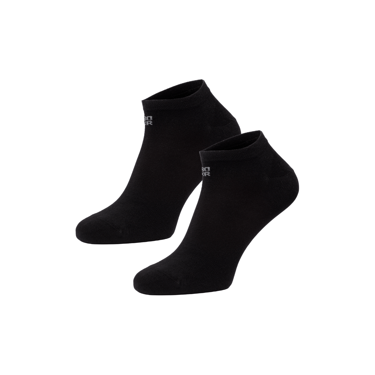 BOXR | Bamboo Sneaker Socks 2-Pack Black