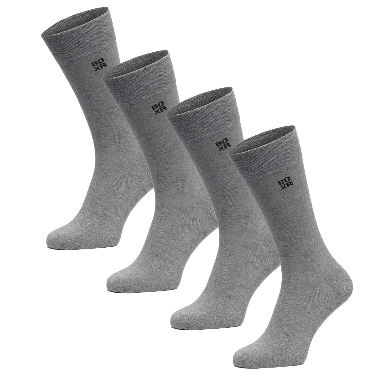BOXR | Bamboo Socks 4-Pack Gray
