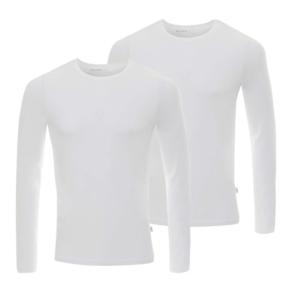 BOXR | Bamboo T-Shirt Longsleeve 2-Pack White