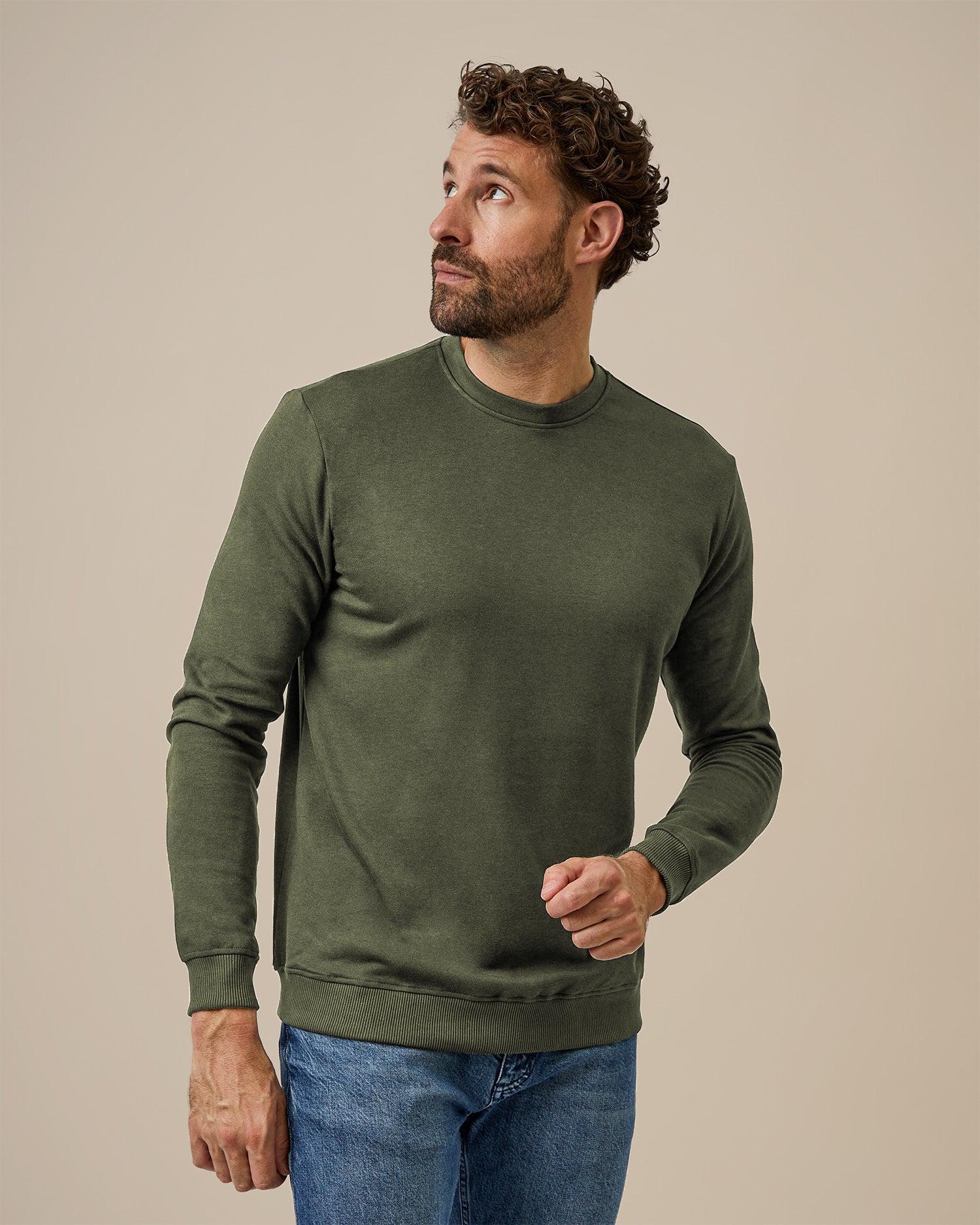 BOXR | Pullover Crew-neck Olive