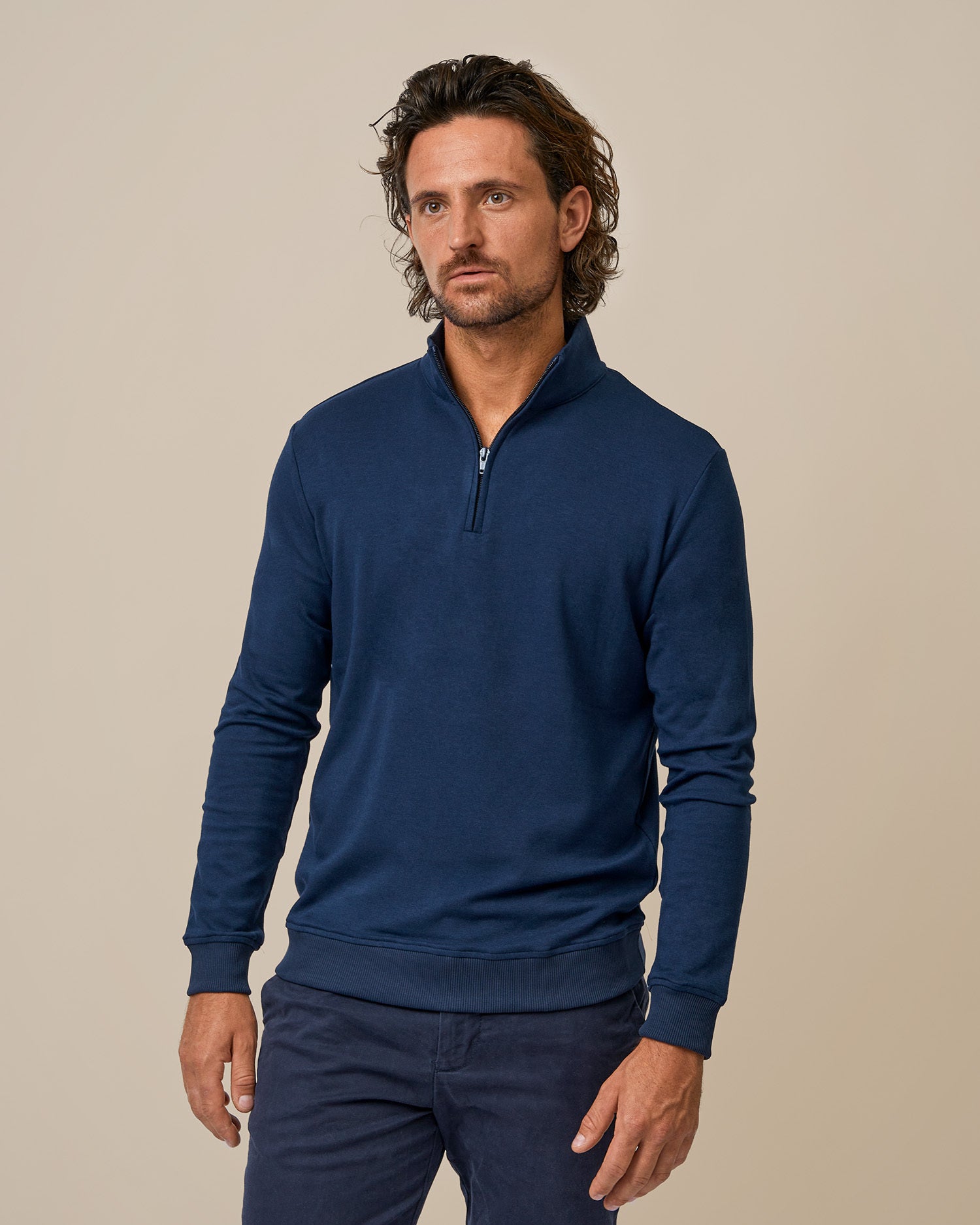 BOXR | Pullover Zipper Navy Blue