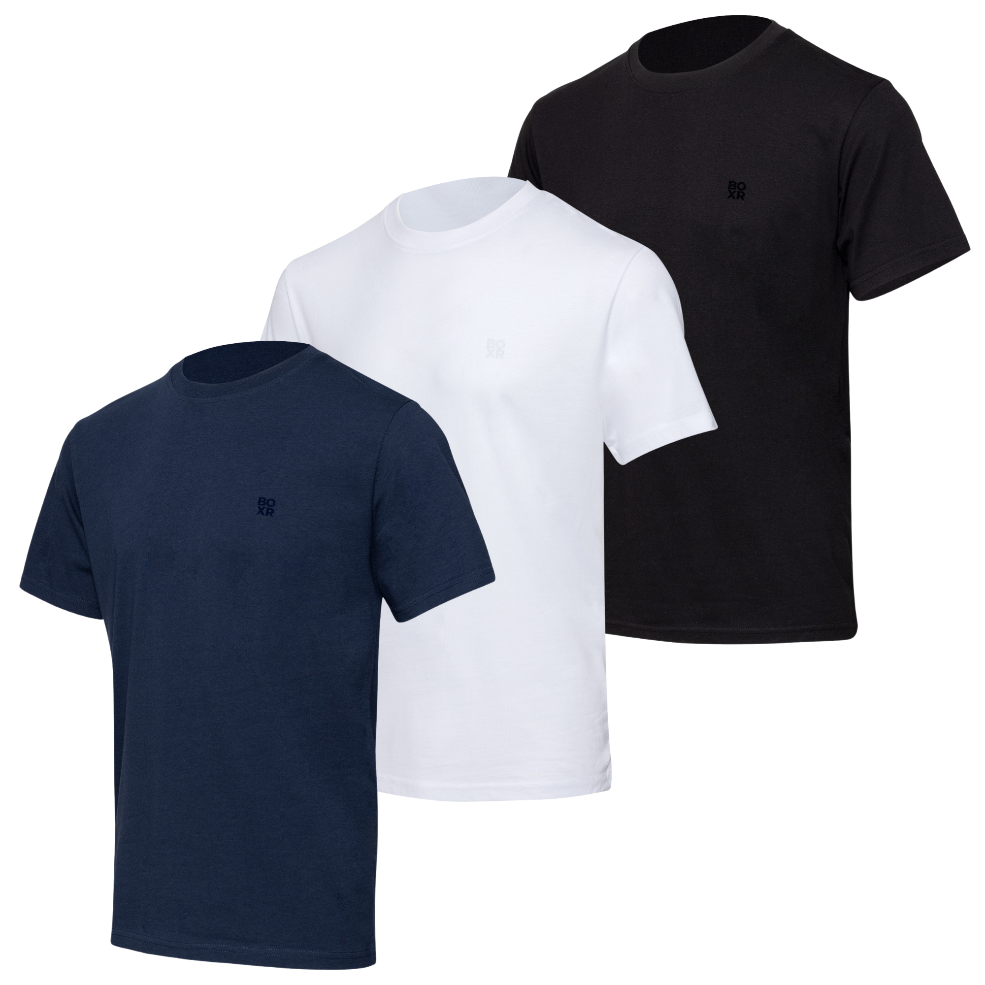 BOXR | Bamboo Casual T-Shirts 3-Pack Multicolor