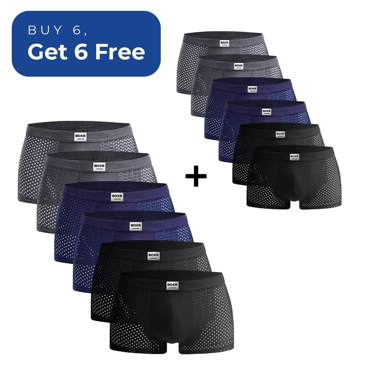 BOXR | Bamboo Boxers Buy 6, Get 6 Free