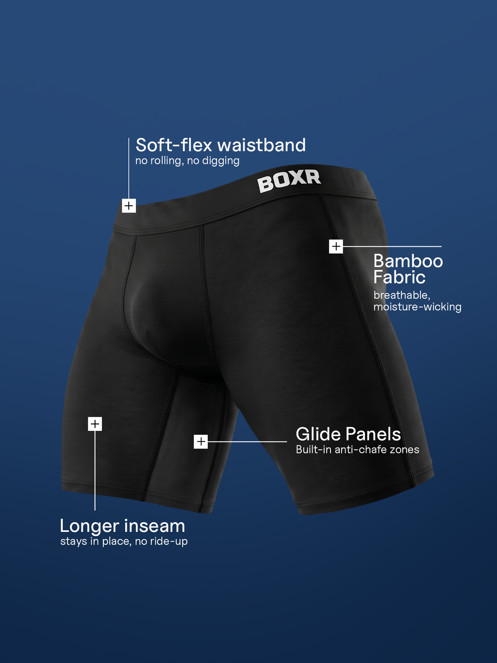 Bamboo Boxer Shorts Active 3-Pack