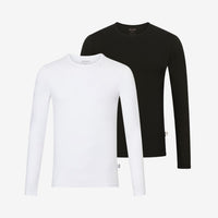 Bamboo Long Sleeve Undershirts Multicolor 2-Pack