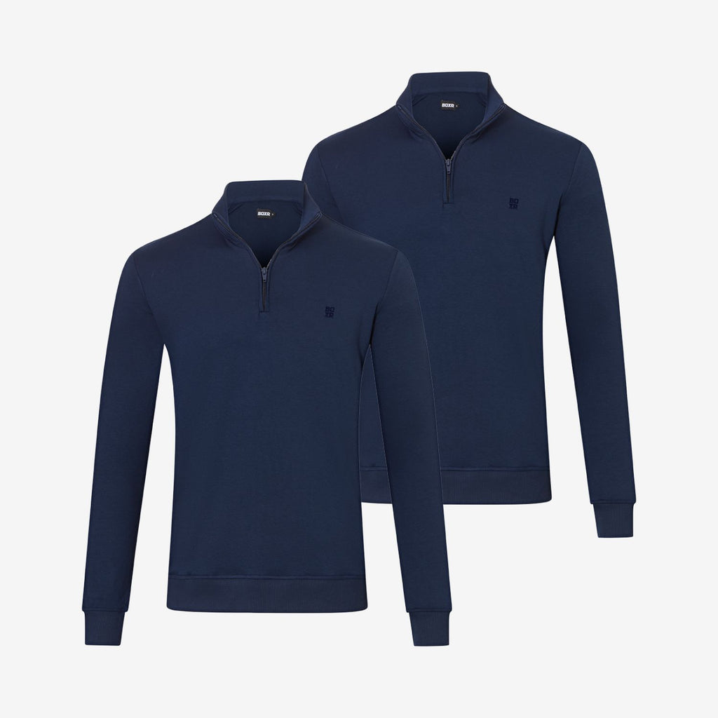 Bamboo Quarter-Zip Pullovers 2-Pack