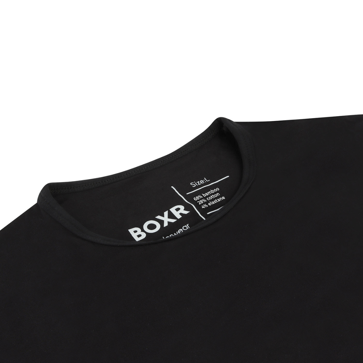 BOXR | Bamboo T-Shirt Longsleeve 4-Pack Black