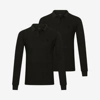 Bamboo Long Sleeve Polos 2-Pack