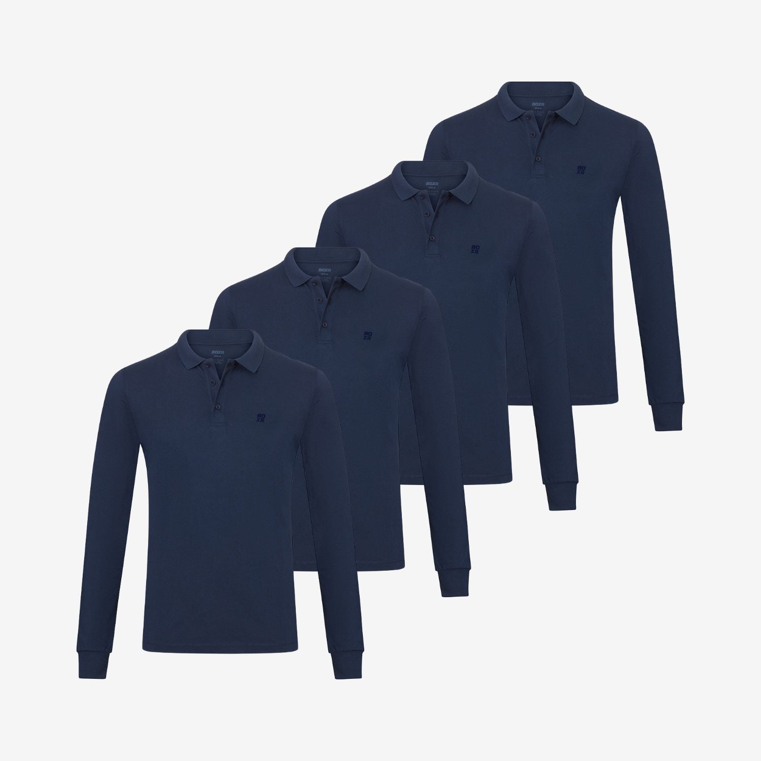 Bamboo Long Sleeve Polos 4-Pack